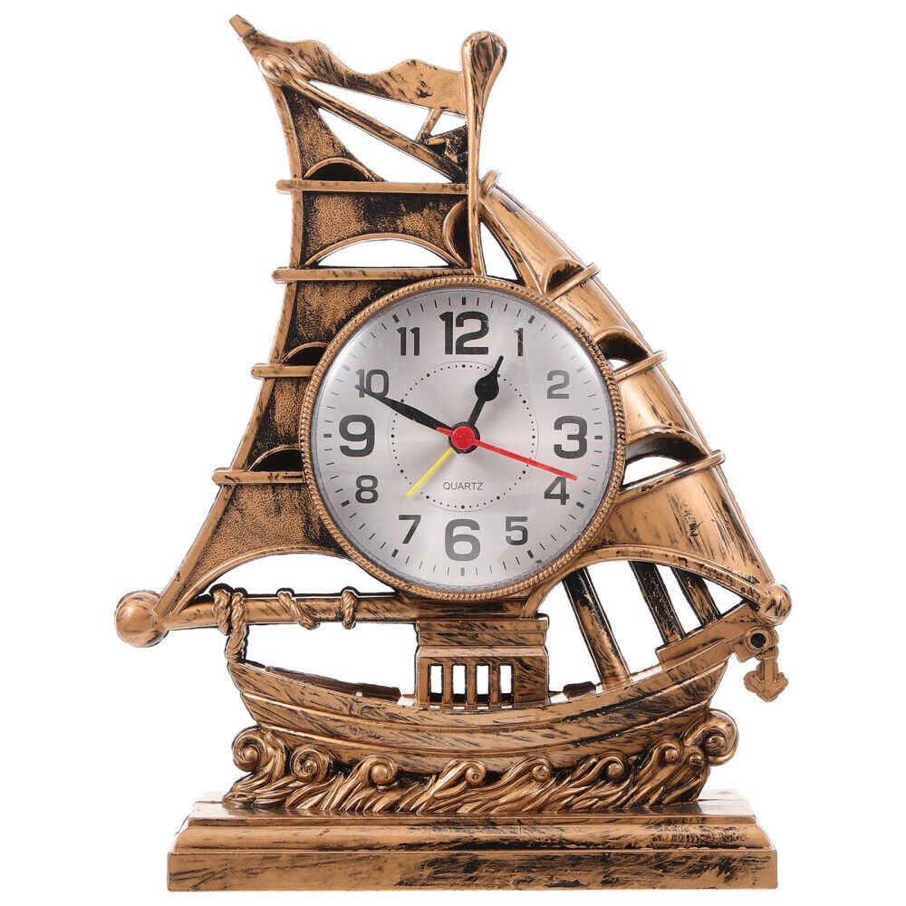 Vintage Clock Home Decor Retro Table Clock Unique Desktop Clock