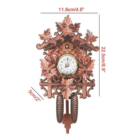 Vintage Germany Black Forest Cuckoo Clock Wooden Wall Clock with Pendulum