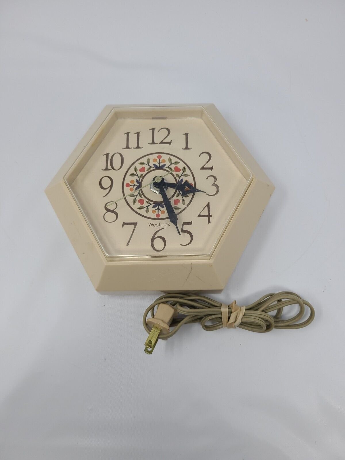 Vintage Westclox Frolic Wall Clock 8" Plastic Model 26387 Tested and Works