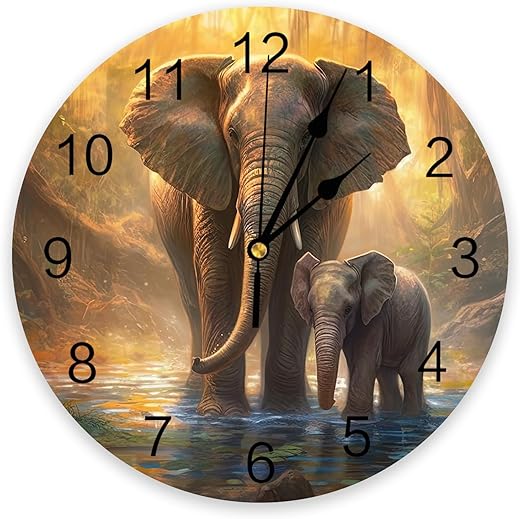 Best Zoo Timer Elephant Wall Clocks