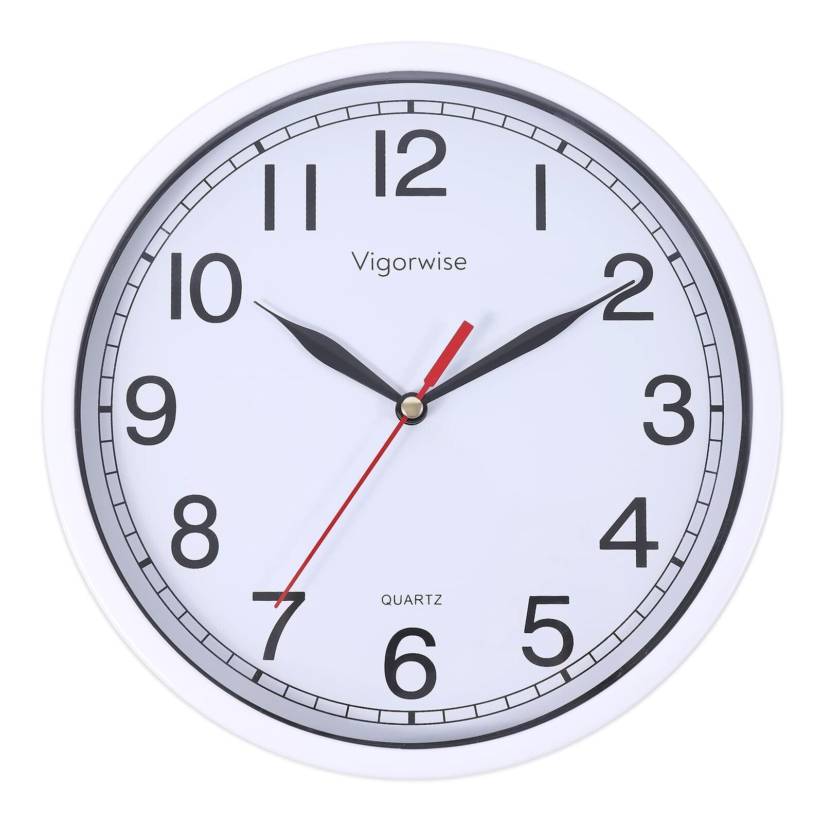 Wall Clock, 8 Inch Silent Sweep Movement Accurate Small Clocks Kitchen/Living