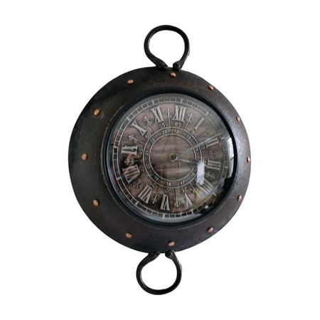 Wall Clock made from Iron Wok