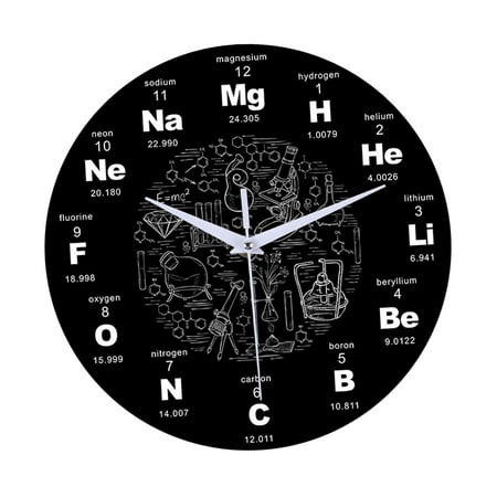 Wall Clock Quartz Clocks Novelty Kids Living Room Home Chemistry