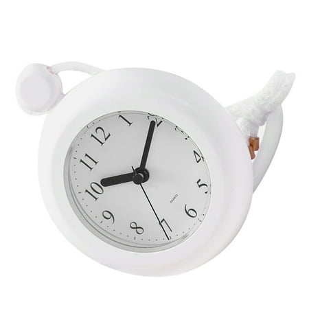 Wall Clocks for Living Room Loop Bathroom Waterproof Lanyard Livingroom Decor Plastic White