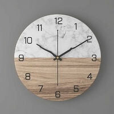 Wall clock, wall clock in metal of 30 cm/12 inches, wall clock in modern design, decorative wall clock, silent decoration, general retro decoration for