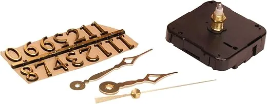 Walnut Hollow 3 Piece Clock Kit for 3/8-inch Surfaces, Use to Repair or Design your Own Clock