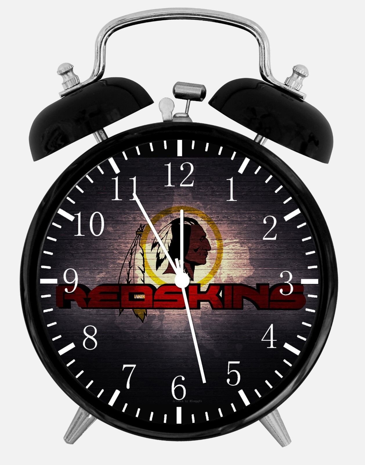 Washington Redskins Alarm Desk Clock 3.75" Room Office Decor E285 Nice Gifts