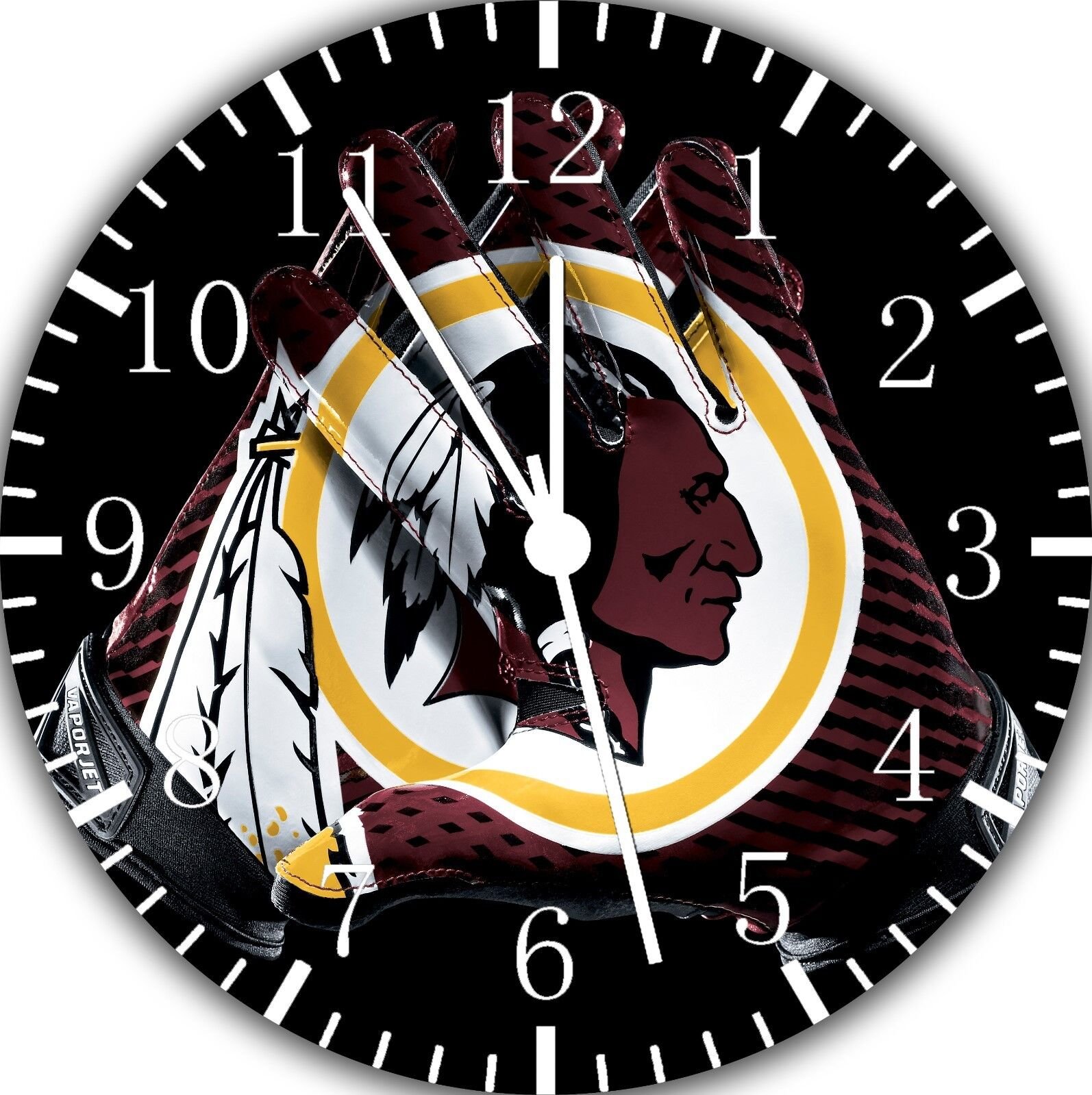 Washington Redskins Frameless Borderless Wall Clock Nice For Gifts or Decor F111