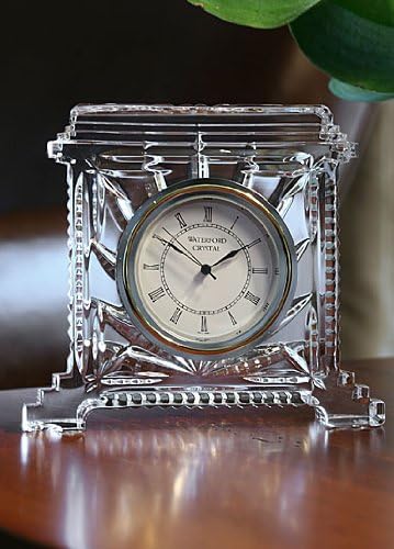 Waterford Crystal Coliseum Desk Shelf Clock