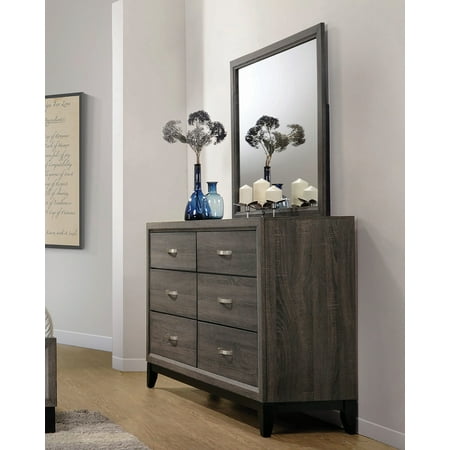 Watson Mirror Grey Oak-Mirror Only