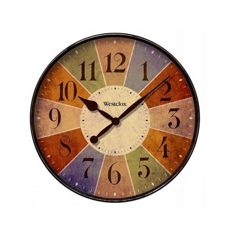 WESTCLOX - 12 in. MULTI COLOR WALL CLOCK