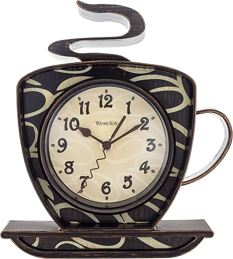 Westclox 10.25” Coffee Cup, 3-D Wall Clock – Model# 32038