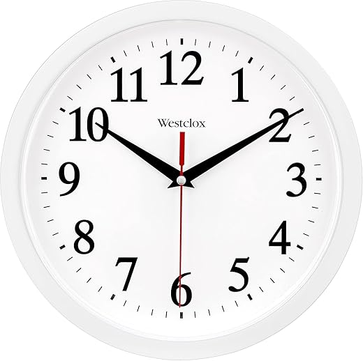 Westclox 10" (White) 461761 Basic Wall Clock