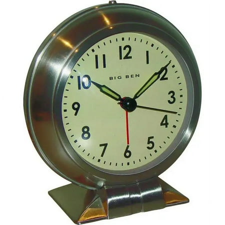 Westclox 90010 Big Ben Big Ben Quartz Silver Alarm Clock, Each