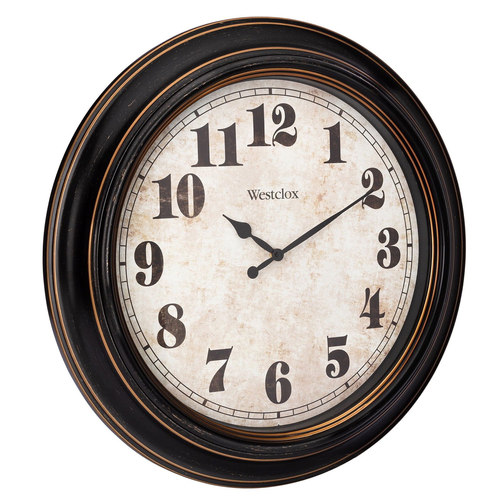 Westclox Large Bronze Traditional Wall Clock – Model# 32213-20WM USA