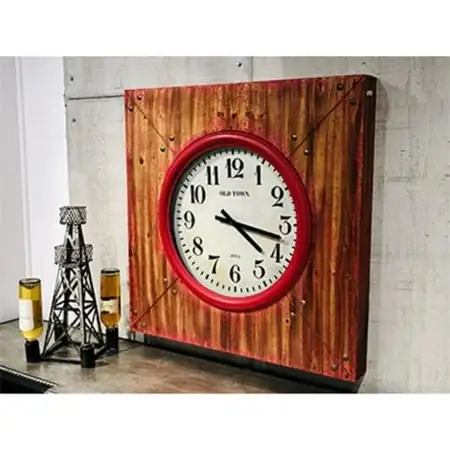 Wilco Home Timberland ''Akron'' Wood Wall Clock