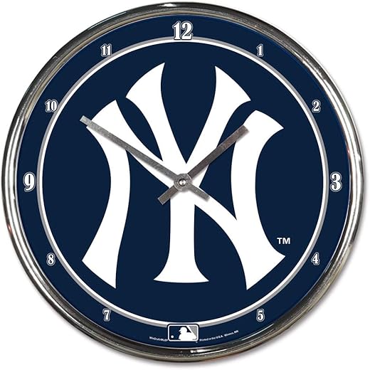 WinCraft MLB Chrome Clock, 12