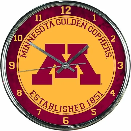 Wincraft NCAA Chrome Clock