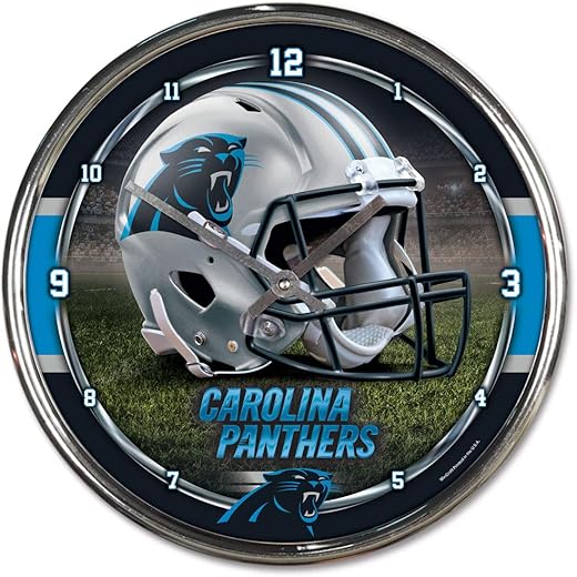 WinCraft NFL Chrome Clock, 12 x 12