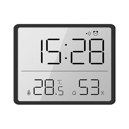 WINDLAND Modern Digital Wall Clock Date & Temperature Magnetic Designs Great for Fridge Mounting Home Decor and Gift for Friends