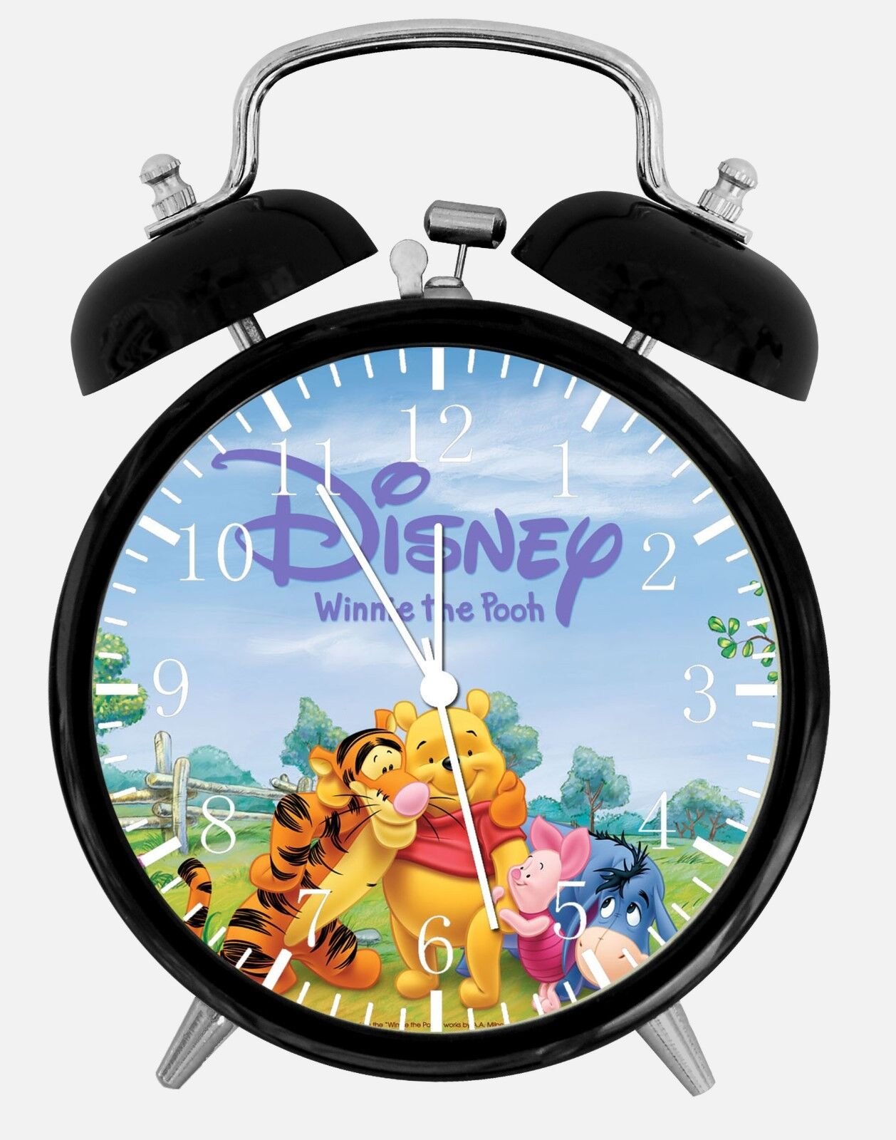 Winnie The Pooh Alarm Desk Clock 3.75" Home or Office Decor W272 Nice For Gift