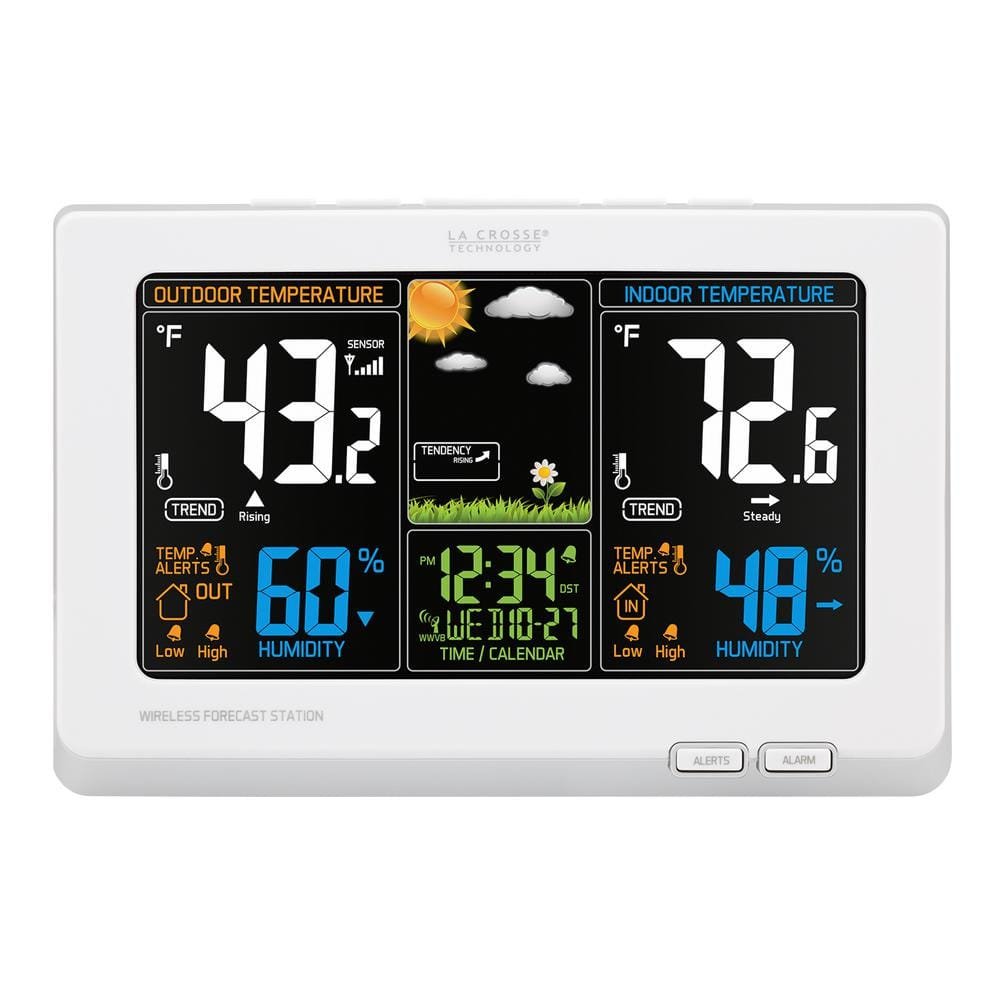 Wireless Color Forecast Station in White