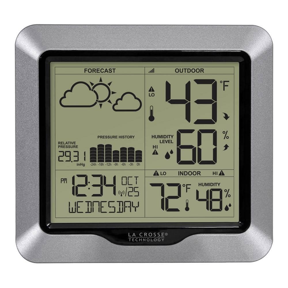 Wireless Digital Forecast Station with Pressure History and Graph