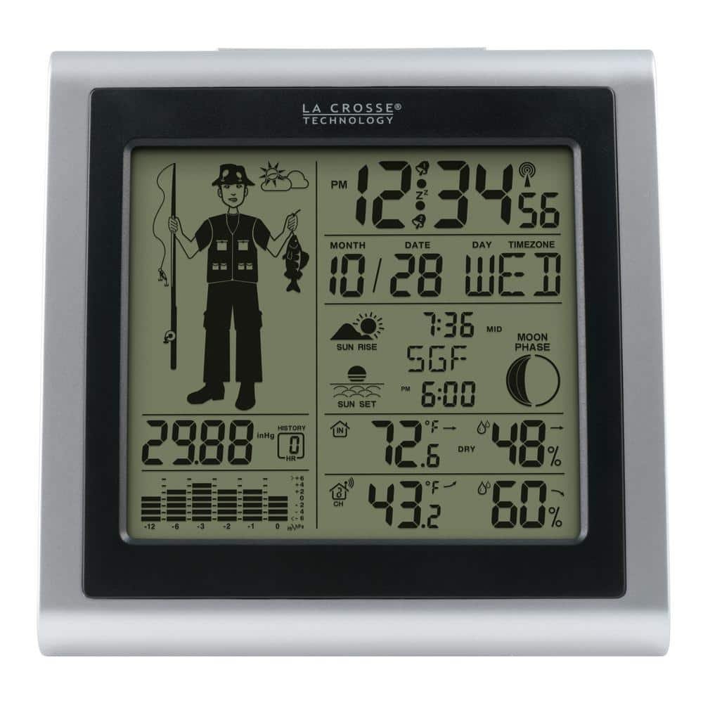Wireless Forecast Station with Fisherman Icon