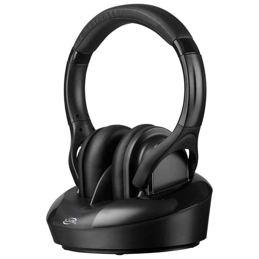 Wireless Radio Frequency Headphones with Charging Dock