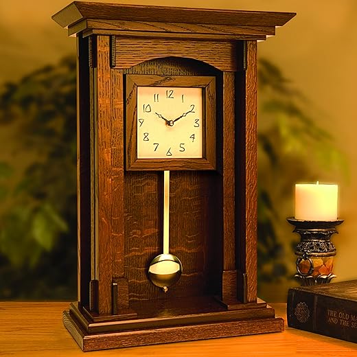 Woodcraft Project Paper Plan to Build Arts and Crafts Pendulum Clock