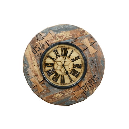 Wooden Wall Clock made from Reclaimed Wood