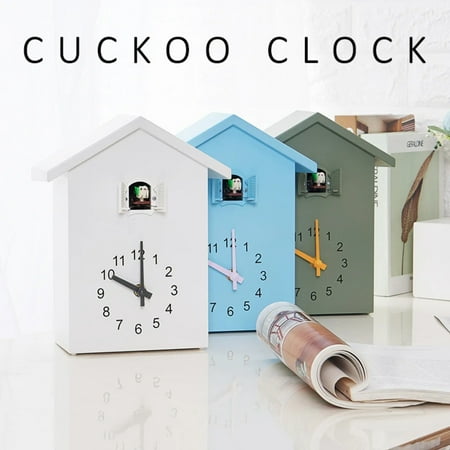 XTMPMY Modern 20x25cm Cuckoo Quartz Wall Clock for Home Living Room - Stylish Bird Watch Horologe Timer - Office or Home Decoration Gift