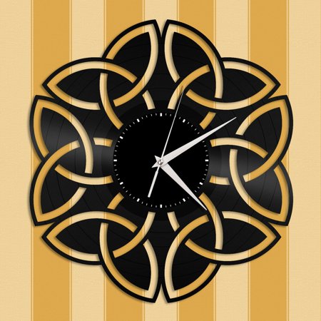 YanGxx Celtic Knot Vinyl Wall Clock Unique Gift for Friends Home Room Decoration Vintage Design Office Bar Room Home Decor