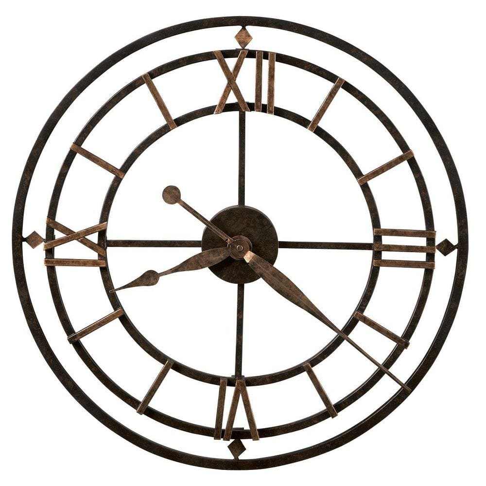 York Station Black Wall Clock