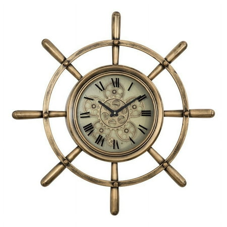 Yosemite Home Decor 26.5 x 26.5 Bronze Analog Wall Clocks, 5120011