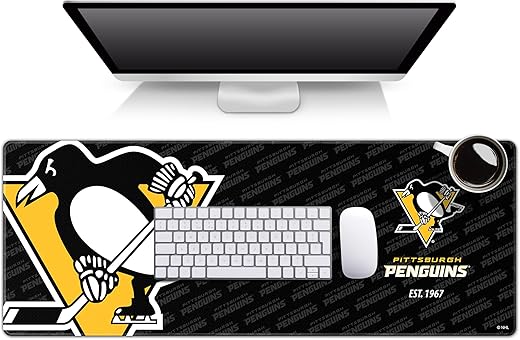 YouTheFan NHL Pittsburgh Penguins Logo Series Desk Pad SMU