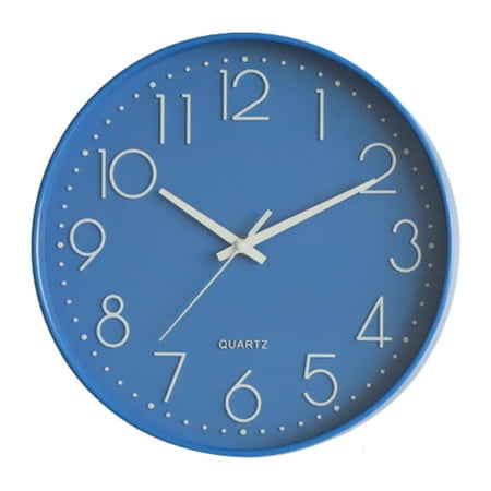 12-Inch Arabic Numeral Design Silent Modern Wall Clock