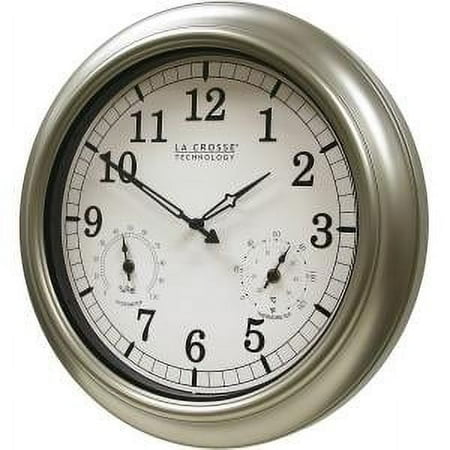 18inch Waterproof Plastic Wall Clock Radio Movement Silvery Frame Clock