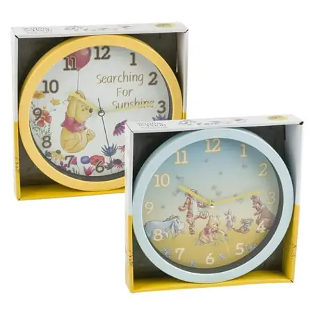 1 PC Winnie the Pooh Wall Clock- 10- STYLE MAY VARY