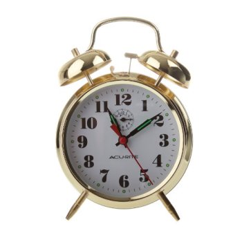 AcuRite 15605 Vintage Twin Bell Alarm Clock