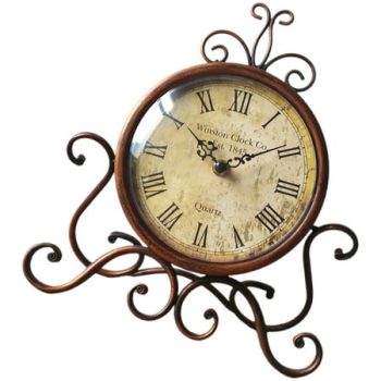 Classical Desk Clock Fireplace Decor Mantelpiece Decorate Living Room Farmhouse Table