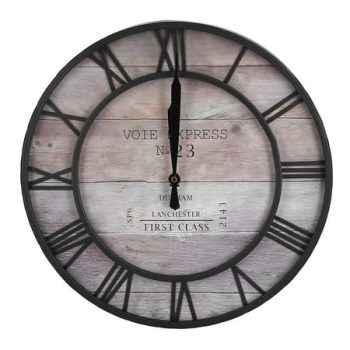 clearance Wrought Iron Vintage Wall Clock Silent Non Ticking Hanging Clock for Living Room Bedroom