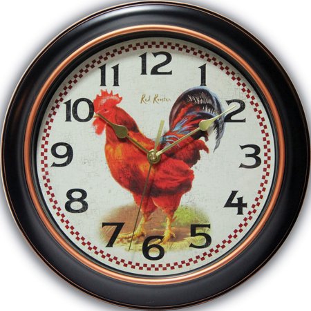 Fashion Rotterdam Rooster Dial Wall Clock With Silent Movement (12 X 2) Made In China gm17586