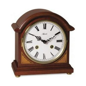 Hermle 22857N90130 Liberty Mechanical Barrister Mantel Clock - Cherry