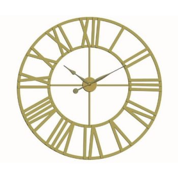 Hermle 32 Gold Round Gallery Wall Clock