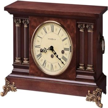 Howard Miller Kellogg Mantel Clock II 549-717 – Mechanical, Americana Cherry Home Decor, Key-Wound, Single-Chime Movement