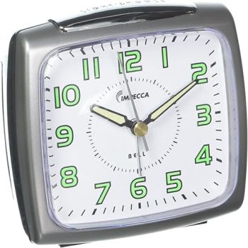 Impecca Extra Loud Alarm Clock with Luminous Hands and Snooze- Light Bell Alarm Clock