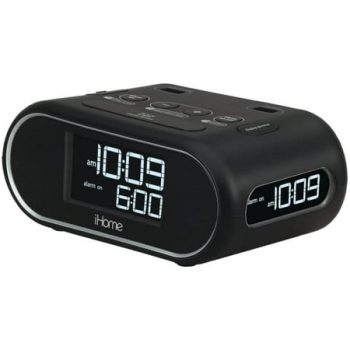 Lcd Triple Display Alarm Clock With Dual Usb Charging