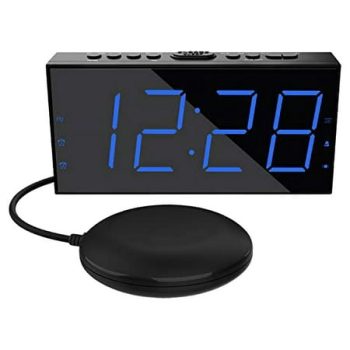 OnlyEE LED Alarm Clock, Large Display, Dimmer, Snooze & Battery Backup