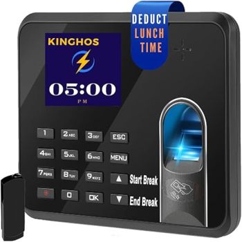 Time Clock with Automatic Lunch & Break Time Tracking, Weekly/Daily Overtime, Free Software, No Monthly Fee for Employees Small Business